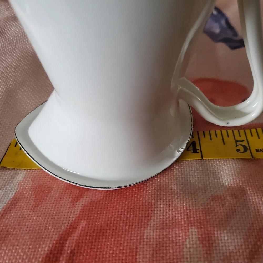 Enamel cream milk Pitcher